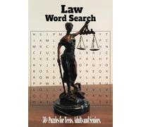 Law Word Search Book: Law Word Searches for Lawyers & Law Students - Easy to Read - Relax and Learn legal terms and More | 6x9,110 pages | 50+ ... Gift for Vacations, holidays and Free Time