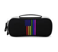 Lawenp Astuccio portapenne con bandiera LGBT Gay Pride, portapenne portatile con cerniera, borsa da trucco da viaggio, organizer per cancelleria per l'home office