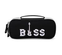 Lawenp Astuccio portapenne per basso elettrico Astuccio portapenne portatile con zip Borsa da viaggio per trucchi Organizer per cancelleria per l'home office