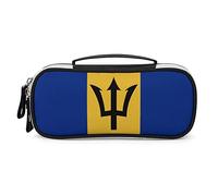 Lawenp Bandiera delle Barbados Astuccio per penna portatile Borsa per penna portatile con cerniera Borsa per trucco da viaggio Organizzatori di cancelleria per l'home office