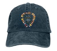 Lawenp Berretto da Baseball Quante Chitarre ha Bisogno di Un Chitarrista Cappelli di Jeans Cappello da papà