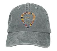 Lawenp Berretto da Baseball Quante Chitarre ha Bisogno di Un Chitarrista Cappelli di Jeans Cappello da papà