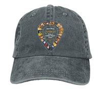 Lawenp Berretto da Baseball Quante Chitarre ha Bisogno di Un Chitarrista Cappelli di Jeans Cappello da papà