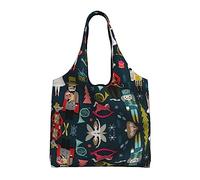 Lawenp Borsa grande per la spesa da donna, schiaccianoci, balletto natalizio, grande borsa per la spesa per lo shopping, lavoro, spiaggia