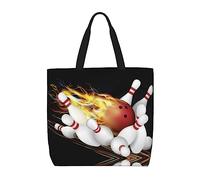 Lawenp Borsa grande per la spesa, palla da bowling, grande borsa per la spesa per lo shopping sulla spiaggia da lavoro