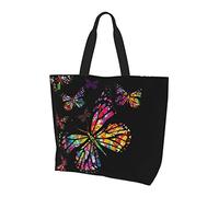 Lawenp Borsa tote da spiaggia con tramonto con manici Borsa tote riutilizzabile per donne insegnante madre come regalo lavabile