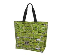 Lawenp Borsa tote in legno colorato con manici Borsa tote riutilizzabile per donne insegnante madre come regalo lavabile