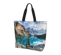Lawenp Borsa tote marrone misto marmo con manici Borsa tote riutilizzabile per donne insegnante madre come regalo lavabile