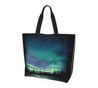 Lawenp Borsa tote modello chitarra artistica con manici Borsa tote riutilizzabile per donne insegnante madre come regalo lavabile