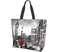 Lawenp Borsa tote per bicicletta vintage Torre Eiffel di Parigi, grande borsa a tracolla da donna casual, riutilizzabile, per lavoro, shopping, viaggi, spiaggia