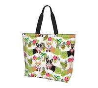 Lawenp Borsa tote per pittura astratta grigia e gialla con manici Borsa tote riutilizzabile per donne insegnante madre come regalo lavabile