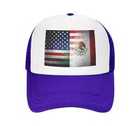 Lawenp Casquette de Baseball respirante en Maille pour Adulte avec Drapeau américain et mexicain