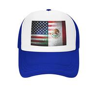 Lawenp Casquette de Baseball respirante en Maille pour Adulte avec Drapeau américain et mexicain