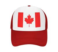 Lawenp Casquette de Drapeau du Canada Casquette de Baseball respirante en Maille pour Adulte Casquette décontractée