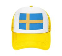 Lawenp Casquette Drapeau suédois Adulte Casquette de Baseball respirante Casquette décontractée