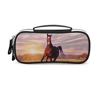 Lawenp Cavallo che corre sull'erba Astuccio portatile Borsa per il trucco Borsa per il trucco