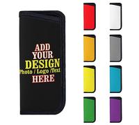 Lawenp Custodia per occhiali personalizzata Custodia per occhiali personalizzata Progetta la tua foto Nome Logo Borsa per occhiali da sole morbida portatile Regalo per le donne