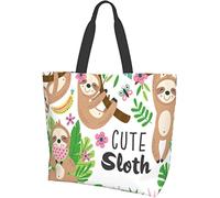 Lawenp Cute Koala Tote Bag Large Casual Donna Borse a spalla Borse della spesa riutilizzabili per lavoro Shopping Viaggi Spiaggia