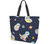 Lawenp Divertente borsa tote a forma di mucca, grande borsa a tracolla da donna casual, riutilizzabile, per lavoro, shopping, viaggi, spiaggia