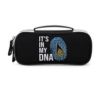 Lawenp È in MySaint Lucia Flag Pencil Pen Case Borsa per penna portatile con cerniera Borsa da viaggio per trucchi Organizer per cancelleria per l'home office