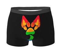 Lawenp Gay Furry Pride Mens Boxer Slip Intimo da Uomo Pantaloncini Morbidi Comodi Traspiranti Stampati