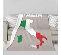 Lawenp Italia Italia Coperta Bandiera Italiana Coperta In Pile Di Agnello Condizionatore D'aria Coperta Termica A Doppia Faccia Sfocata 50"x40"