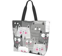 Lawenp Outer Space Planet Astronauta Alien Stars Pattern Tote Bag Large Casual Women Shoulder Handbags Borse della spesa riutilizzabili per lavoro Shopping Viaggi Spiaggia