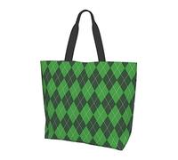 Lawenp St. Patrick's Day Green Shamrock Grocery Shopping Tote Bag Borsa da viaggio riutilizzabile da spiaggia Borsa a tracolla per donna