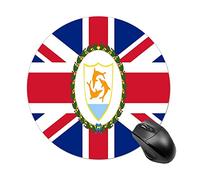 Lawenp Tappetini per mouse rotondi con bandiera Anguilla Simpatico tappetino per mouse portatile antiscivolo