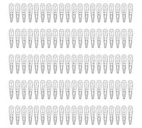 Lawie 100 fermagli per capelli piccoli in metallo da 5 cm, con foro, 5 cm, argentati, per lavori artigianali, forcine sottili e sottili, accessori per capelli fai da te, per donne e ragazze