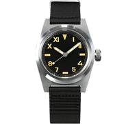 lawinci San Martin 38mm SN031G Retro Military Orologi Vetro zaffiro Automatico Orologio da polso da uomo in acciaio inossidabile (black)
