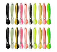 Lawless Lures Soft Loach Minnow Fishing Mock Lure con design saltatorio unico a affondamento lento azioni realistiche Olio di gamberi e glitter chips per l attrazione Esche da pesca acqua salata dolce