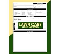 Lawn Care Client Log Book