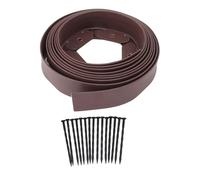 Lawn Edging Kit, 15Pack Garden Border with Spikes, Flexible PE Landscape Edging for Flower Beds, Pathways and Yards (5cm*5cm*5m)