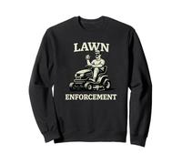Lawn Enforcement Equitazione Mower papà Umorismo Felpa