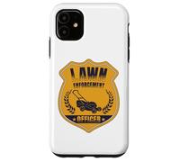Lawn Enforcement Officer Landscaper Gardening Grass Mowing Custodia per iPhone 11
