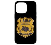 Lawn Enforcement Officer Landscaper Gardening Grass Mowing Custodia per iPhone 14 Pro Max