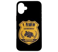 Lawn Enforcement Officer Landscaper Gardening Grass Mowing Custodia per iPhone 16 Plus