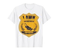 Lawn Enforcement Officer Landscaper Gardening Grass Mowing Maglietta
