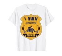 Lawn Enforcement Officer Landscaper Gardening Grass Mowing Maglietta