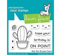 Lawn Fawn Clear Stamps 3"X2"-Year Ten