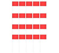 Lawn Flags - Red Watering Non-stick Markers Accessory | Lawn Marking Landscape Flags Outside Sprinkler System Marking, Fence Line Marking, Ground Staking, Landscape Design,