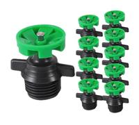 Lawn Irrigation Sprayer Kit - Mini Watering Sprinkler Nozzles, 3.5x2.6 Cm 360 Degree Rotation Spray Heads, Garden Water Distribution System, Durable PP Build With Easy Install | For Garden Vegetables