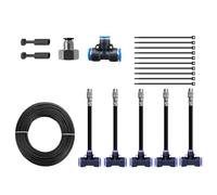 Lawn Irrigation System, Automatic Garden Irrigation System 360° Rotating Adjustable Water-Saving Design, Ideal for Raised Bed Watering Gardening Outdoor Supplies