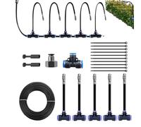 Lawn Irrigation System, Automatic Garden Irrigations, 360° Rotating Sprinkler, Adjustable Water-Saving Design, Strong and Efficient, for Raised Bed Watering and Gardening Supplies