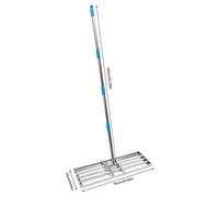 Lawn Level Tool, 30 x 10", raschietto per prato, livellamento livellamento con manico telescopico di aggiornamento, in acciaio inox, strumento per livellare terra o sporcizia