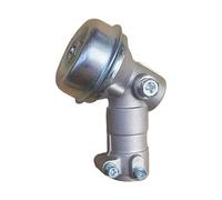 Lawn Mower Gear Head, Trimmer Gearbox Attachment, 4.72x3.15in Aluminum Alloy Accessory, Quick Change Design, Heavy Duty Replacement Tool for Garden, Park, Commercial, Agricultural, Golf Course