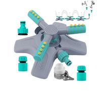 Lawn Sprinkler 360 Degree Bidirectional Rotating Quick Connect Sprayer | Rotary Lawn Sprinklers For Backyard Patio Park Spring Flowers Plant Games Play Grass