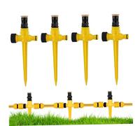Lawn Sprinkler 4Pcs Garden Sprinkler 360 Degree Rotating Spray for Large Coverage Garden Irrigation Watering Plants, Vegetables