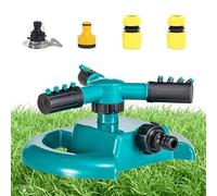 Lawn Sprinkler, Automatic Garden Water Sprinklers, 8.27x7.48x3.74 Inches 360° Rotation Multi-Mode Spray, Lawn Irrigation Systems for Flower Beds Vegetable Patches Nurseries Parks Kids Pets Playing